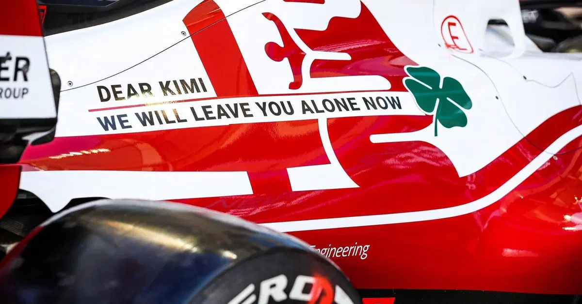 F1. "Caro Kimi, adesso ti lasceremo stare": la dedica di Alfa Romeo a Raikkonen