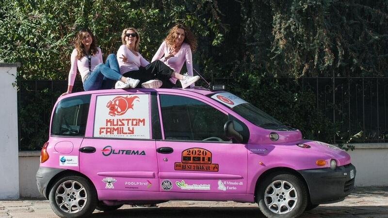 Rust2Dakar, Al via anche la Fiat Multipla rosa di Ciapa la Moto: premio certo in Senegal