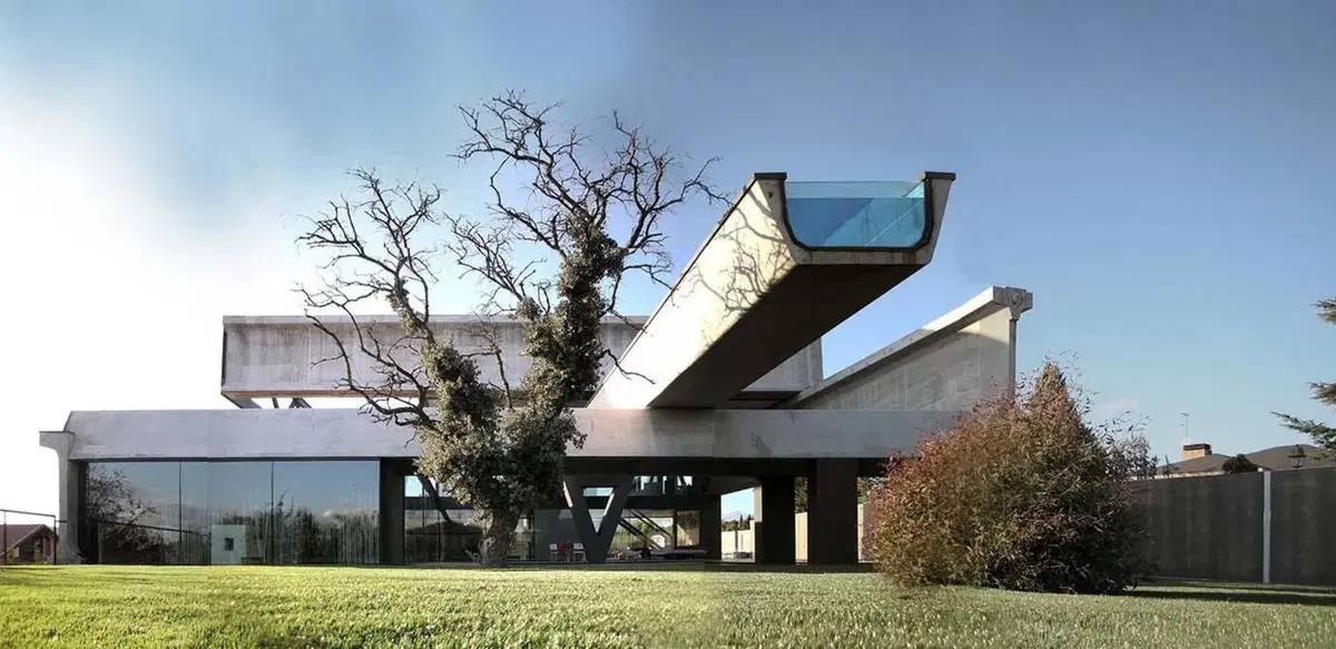 Dai componenti autostradali dismessi nasce una villa di lusso (4)