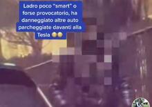 Milano, spacca i vetri a decine di auto e ruba. La Tesla lo riprende e lo incastra [Video]