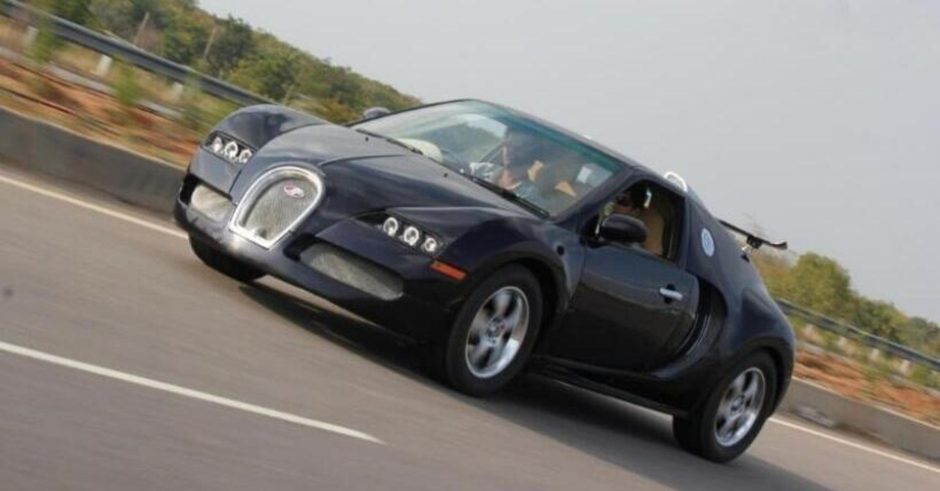 Una &quot;vera&quot; eco-Bugatti da 85 CV con motore Suzuki: solo in India