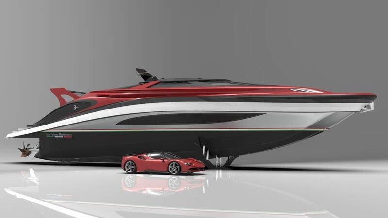 GT Mediterranea, lo yacht ispirato a Ferrari