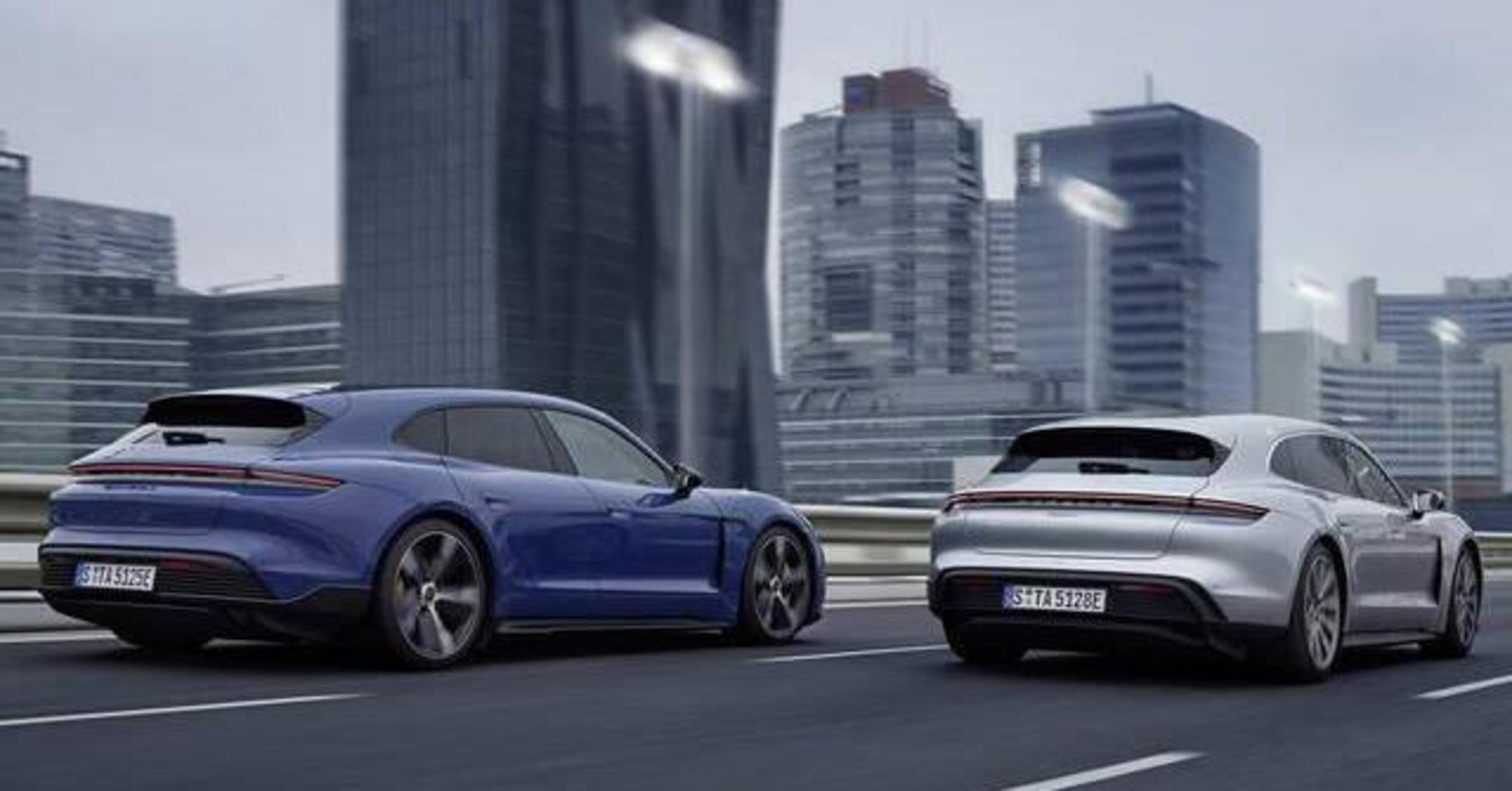 Porsche Taycan 2022 a listino con la versione Sport Turismo: anche GTS o Turbo alla spina
