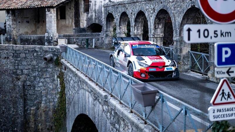 WRC 2022. Rallye Monte-Carlo D3. Ogier, Toyota, stacca Loeb