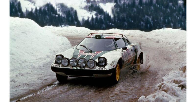 Carlos Tavares con una Lancia Stratos al Rally Storico di Monte-Carlo