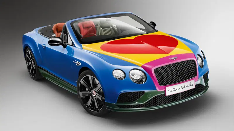 Bentley Continental perfetta per San Valentino all'asta: convertible pop art da capogiro