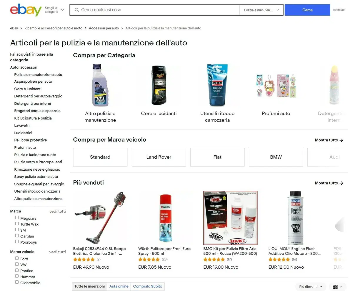 Guida all’acquisto: trovare i migliori prodotti e strumenti per la pulizia interni auto grazie a eBay (2)