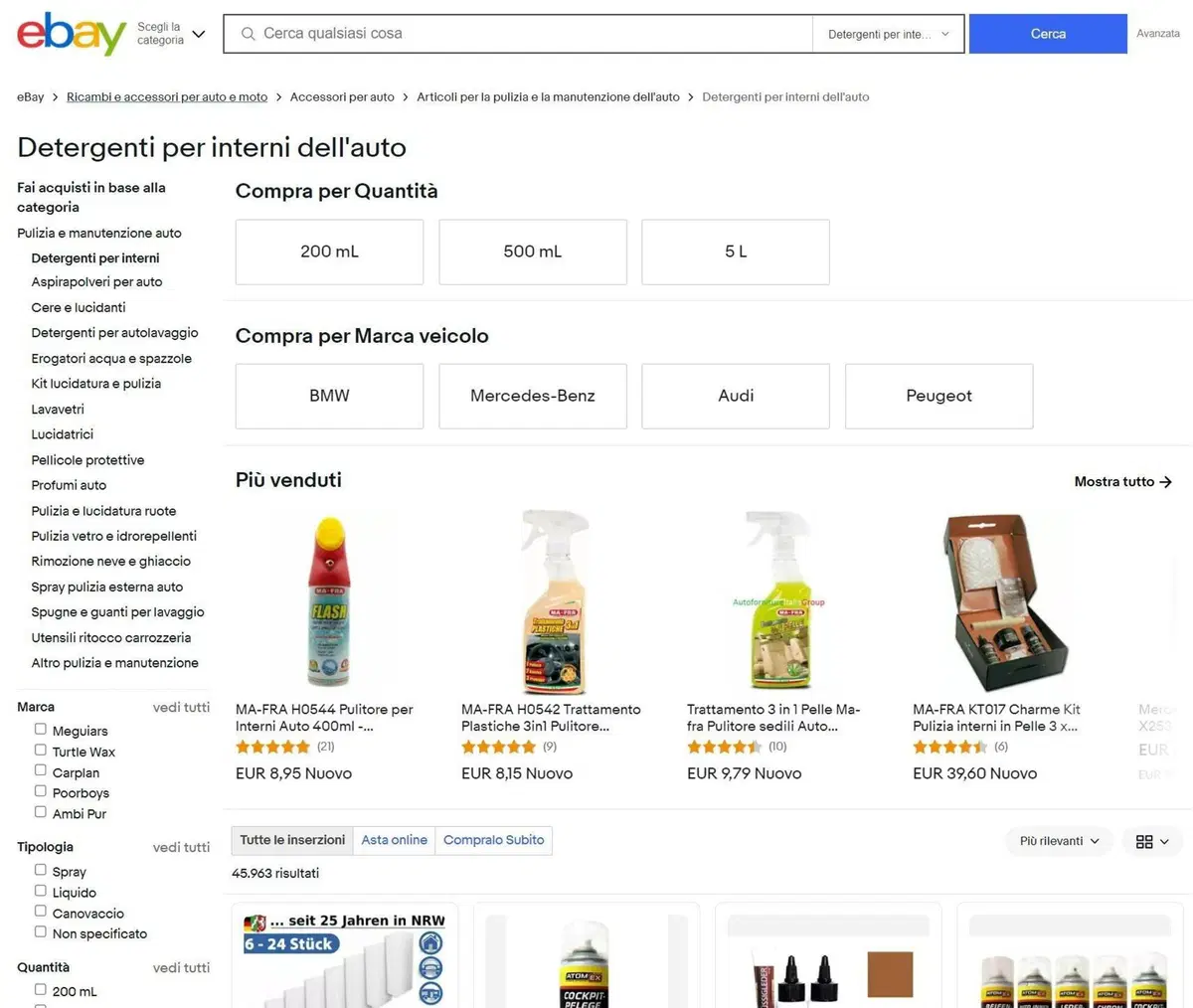 Guida all’acquisto: trovare i migliori prodotti e strumenti per la pulizia interni auto grazie a eBay (4)