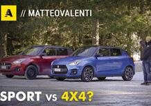 Swift Sport vs Swift 4x4 Allgrip: quale Suzuki è più divertente? Al limite su strada e neve 