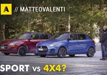 Swift Sport vs Swift 4x4 Allgrip: quale Suzuki è più divertente? Al limite su strada e neve 