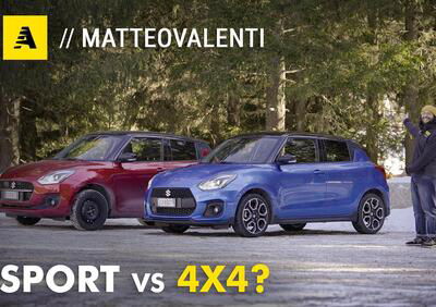 Swift Sport vs Swift 4x4 Allgrip: quale Suzuki è più divertente? Al limite su strada e neve 