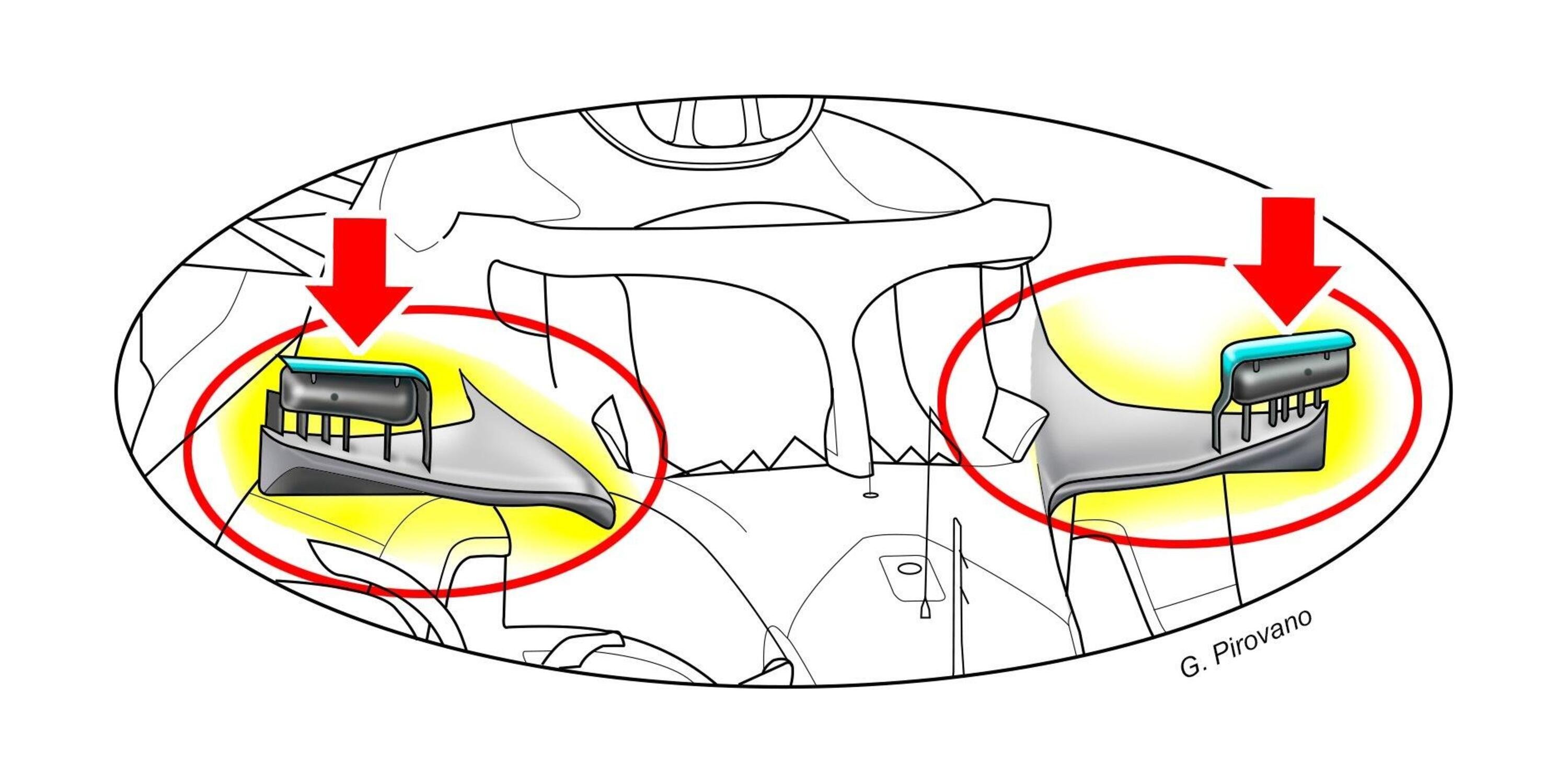 F1, Mercedes W13: lo specchietto della discordia su cui la Ferrari vuole &quot;discutere&quot;