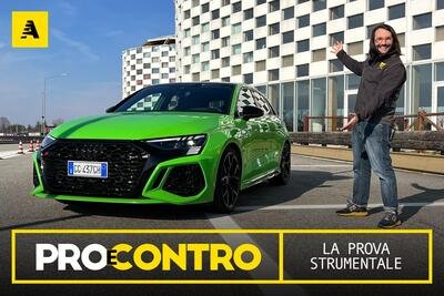 Audi RS3, PRO e CONTRO | La pagella e tutti i numeri della prova strumentale