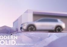 La nuova SUV Skoda elettrica cambia lo stile del marchio: arriva il “Modern Solid” [TEASER]