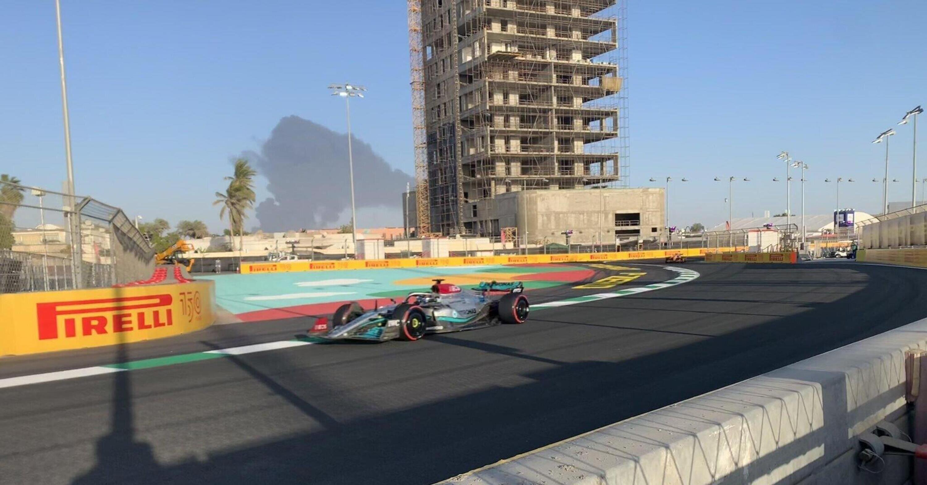 F1. In fiamme un impianto di Aramco a una ventina di km dalla pista di Jeddah