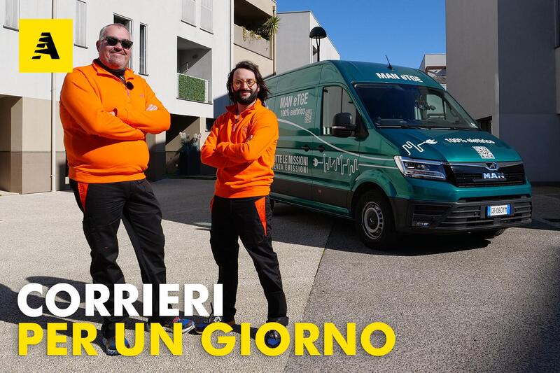 MAN eTGE, il furgone elettrico funziona davvero? Corrieri per un giorno ft. Luca Bordoni