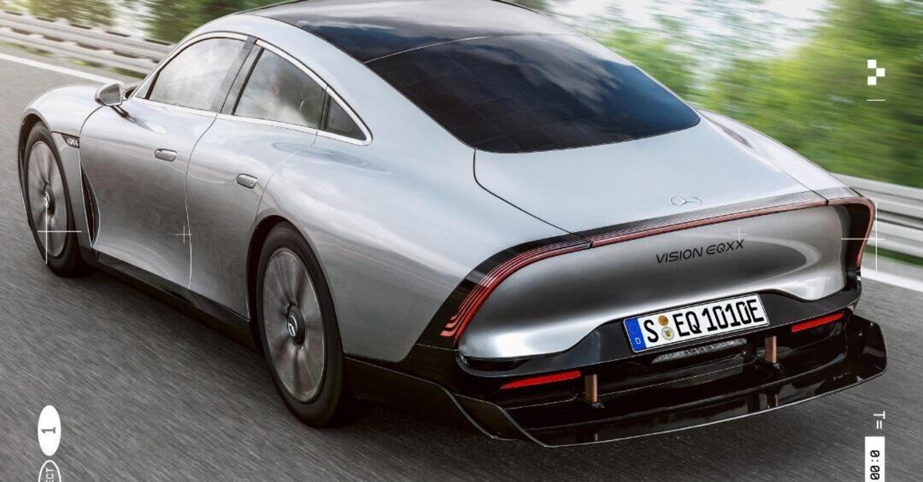 La Mercedes elettrica EQXX da 1000 km in prova: che tecnologie ha a bordo? 