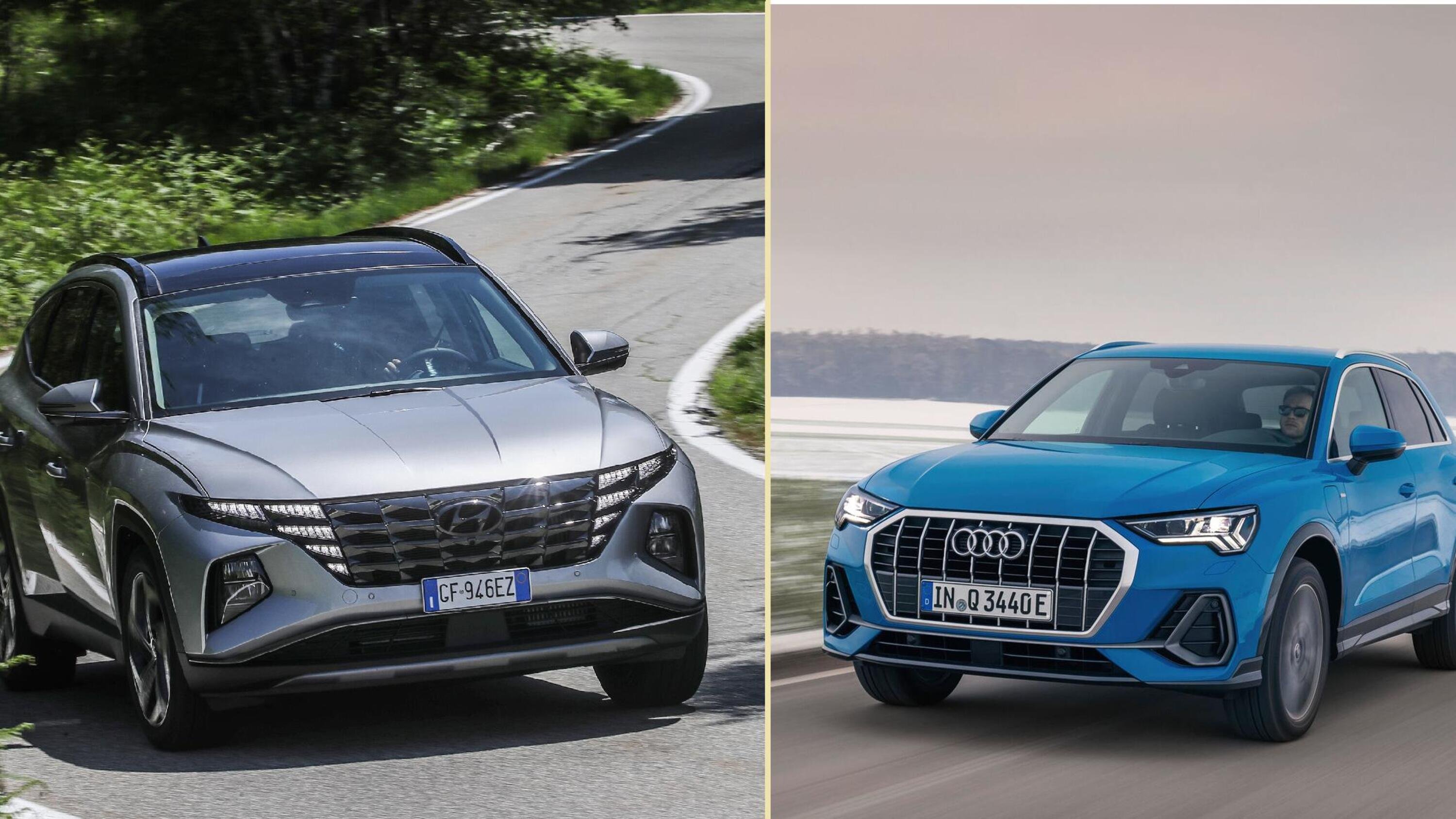 Quale comprare, confronto SUV ibridi: Audi Q3 e Vs Hyundai Tucson Plug-in (PHEV Premium)