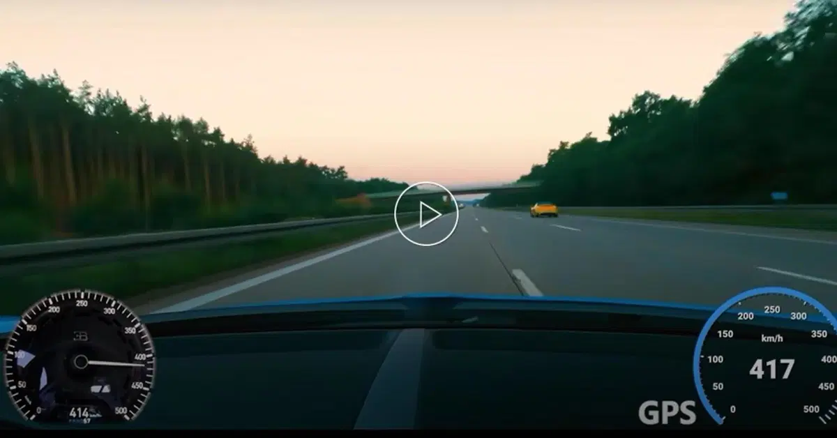 La Bugatti Chiron a 417 km/h sull'autobahn: tutto regolare [VIDEO]