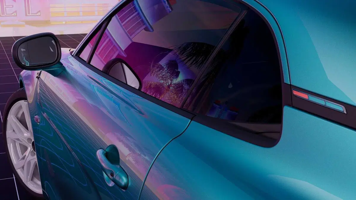 L'Alpine A110 si veste dei colori di Miami per il GP di F1 (8)