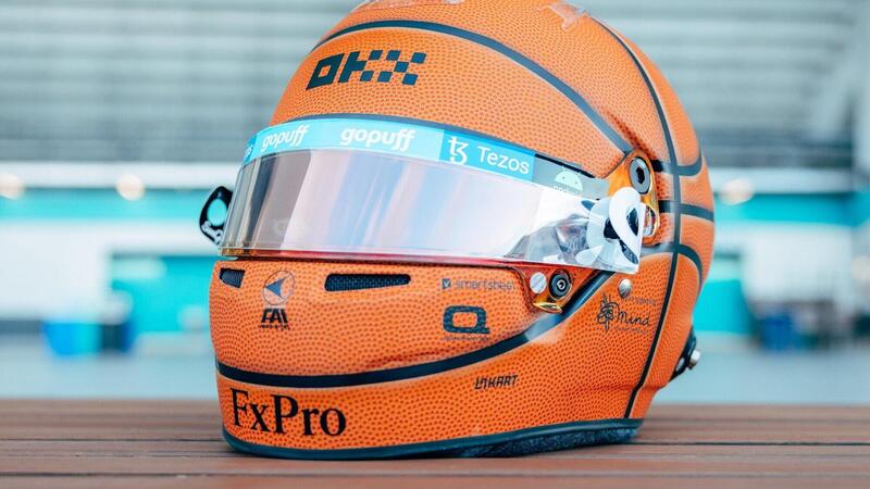 F1, il casco di Norris per Miami &egrave; un omaggio alla NBA