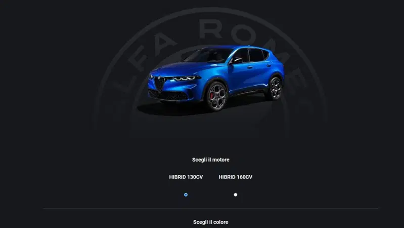 Alfa Romeo Promozioni: entra Tonale su configuratore e parte l'offerta [299.- CHF/mese]