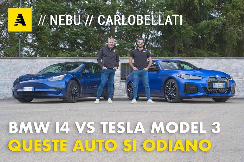 BMW i4 M50 sfida la Tesla Model 3 Performance