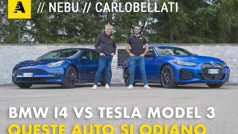 BMW i4 M50 sfida la Tesla Model 3 Performance