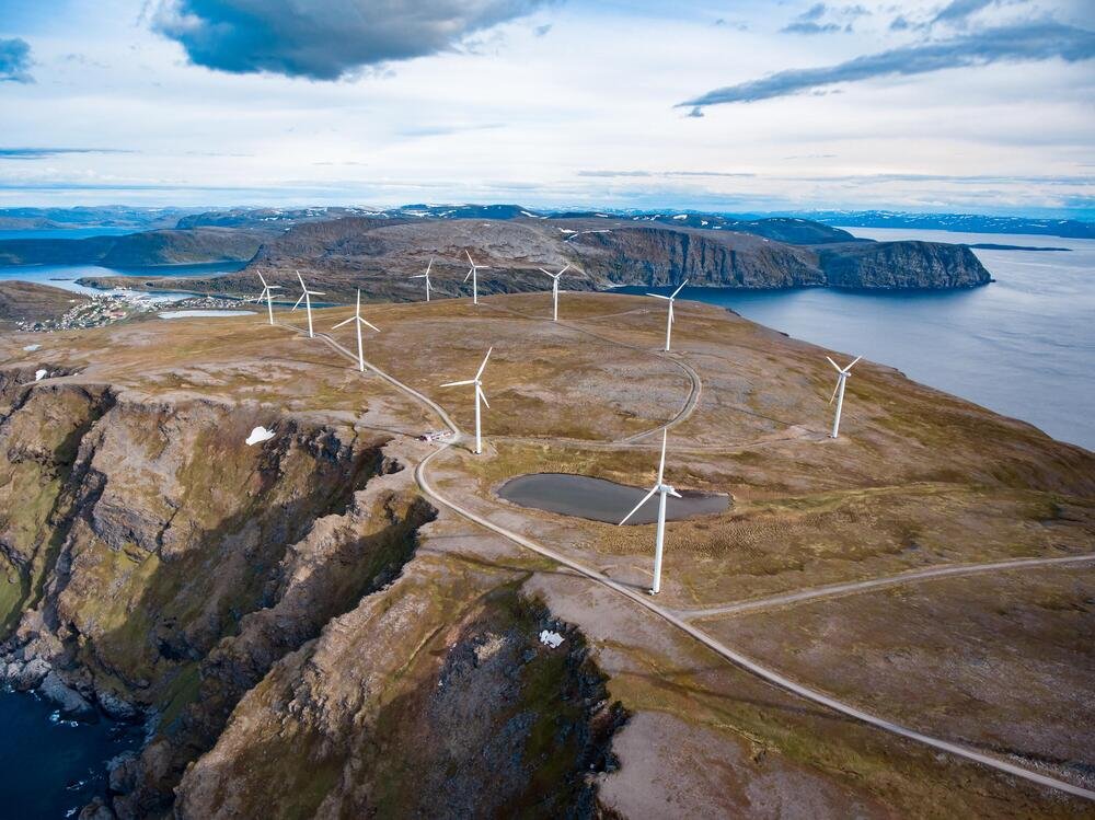 Il parco eolico di Havoysund, in Norvergia
