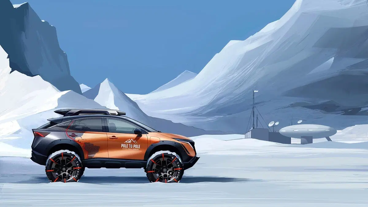 Dal Polo Nord al Polo Sud in elettrico: nel 2023 parte il raid con la Nissan Ariya  (5)