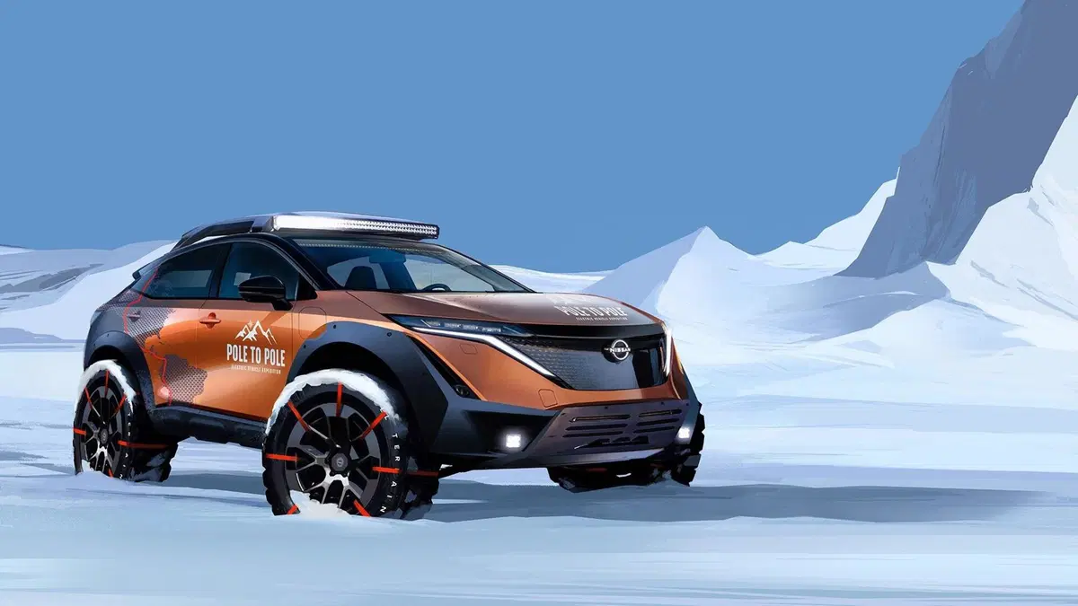 Dal Polo Nord al Polo Sud in elettrico: nel 2023 parte il raid con la Nissan Ariya  (2)