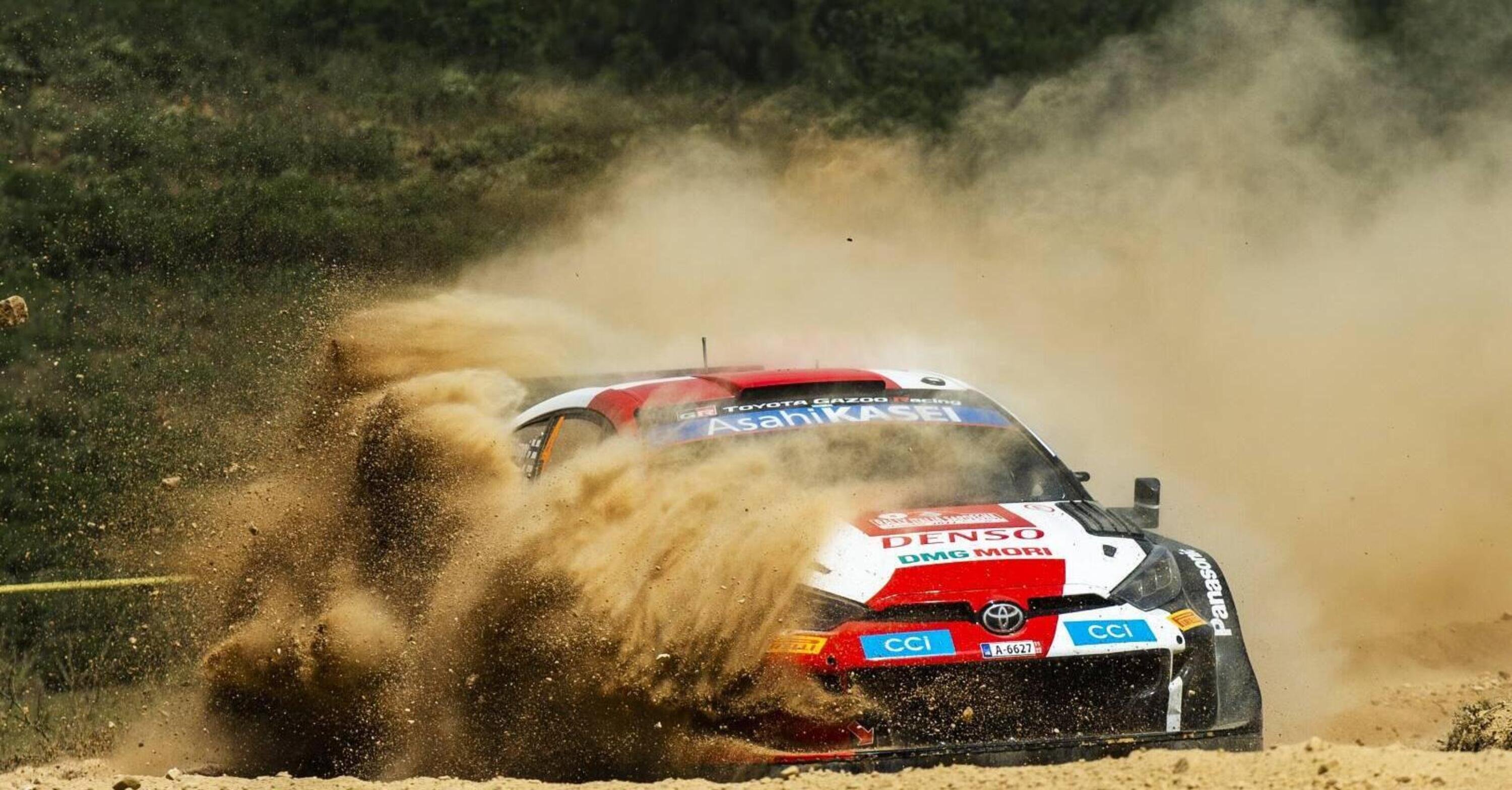 WRC22. Rally Italia Sardegna. Venerd&igrave; d&rsquo;inferno. Lappi, Toyota, di misura su Tanak