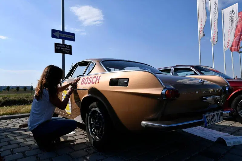 Una P1800 alla Boxberg Klassic di qualche anno fa: guidarla &egrave; stato meno "agile" di quanto si possa pensare