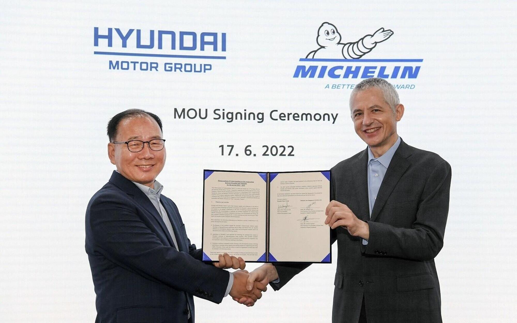 Michelin e Hyundai: nuove gomme per le elettriche in arrivo