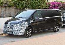 Mercedes EQV restyling, le foto spia 