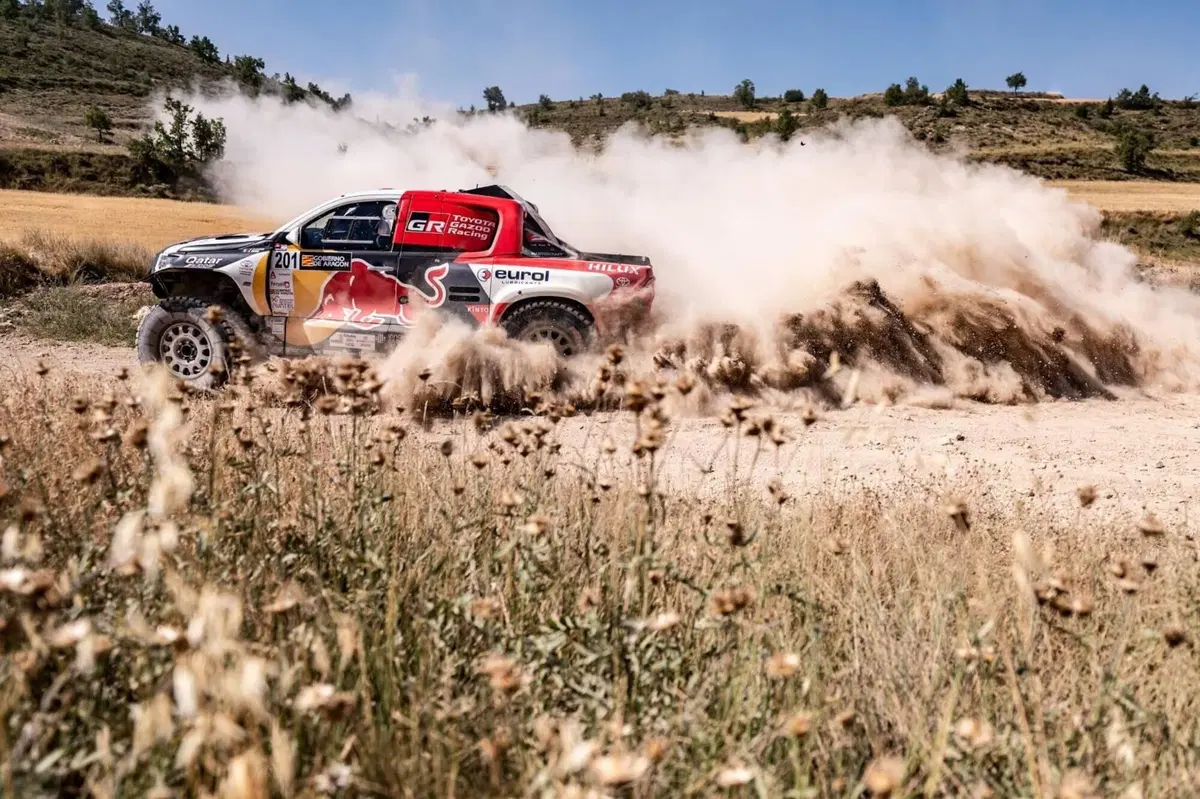 Baja Aragon. Al Attiyah, Toyota, e Shareina, KTM, Re di Aragon (8)