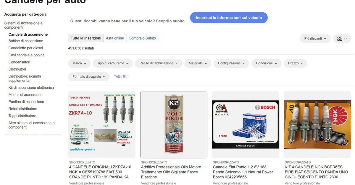 Guida all&rsquo;acquisto, tagliando e controlli estivi all'auto: comprare le candele giuste grazie a eBay