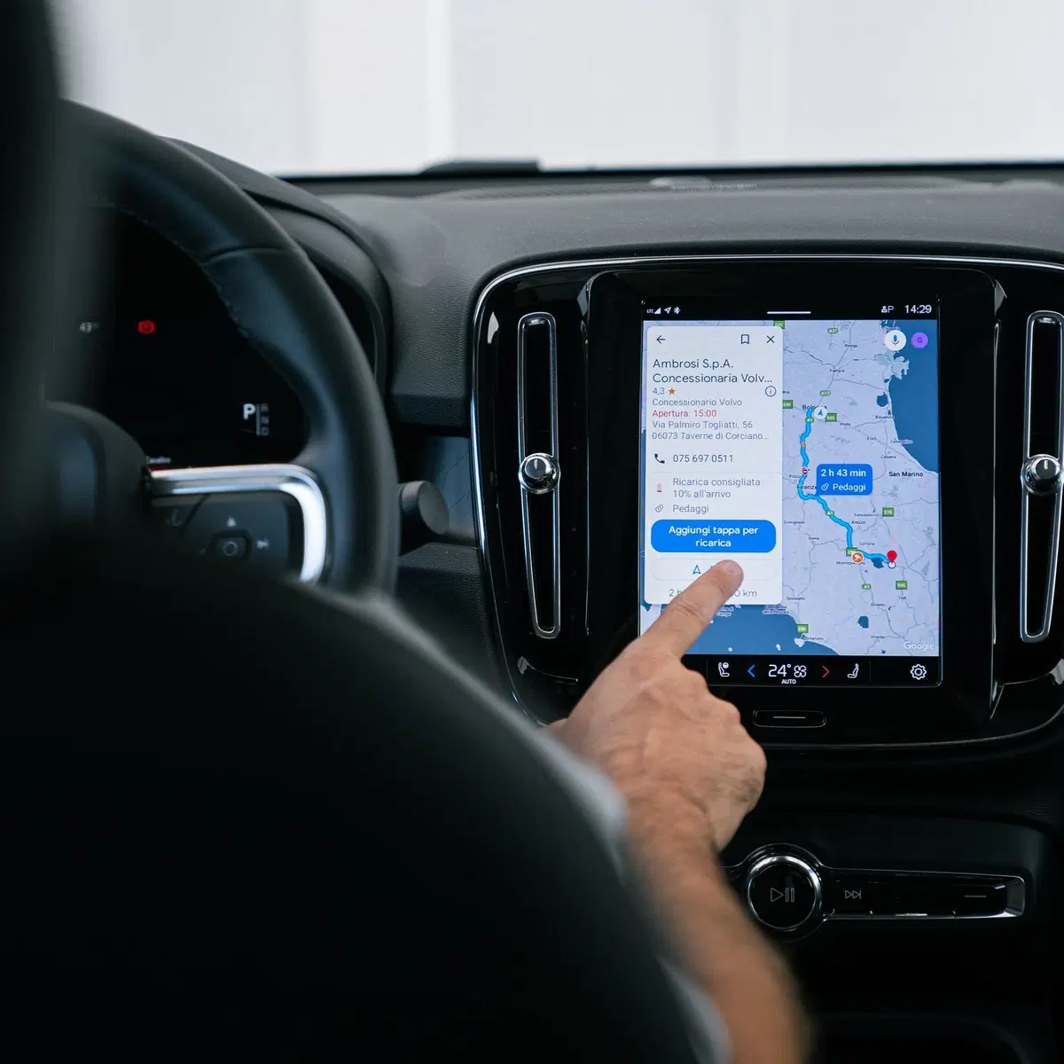 Mezza Italia in elettrico usando solo colonnine Volvo? Si può (quasi) fare (37)