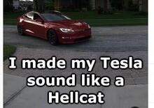  La Model S Plaid con scarico speciale da V8: bel sound, ma che americanata [video]