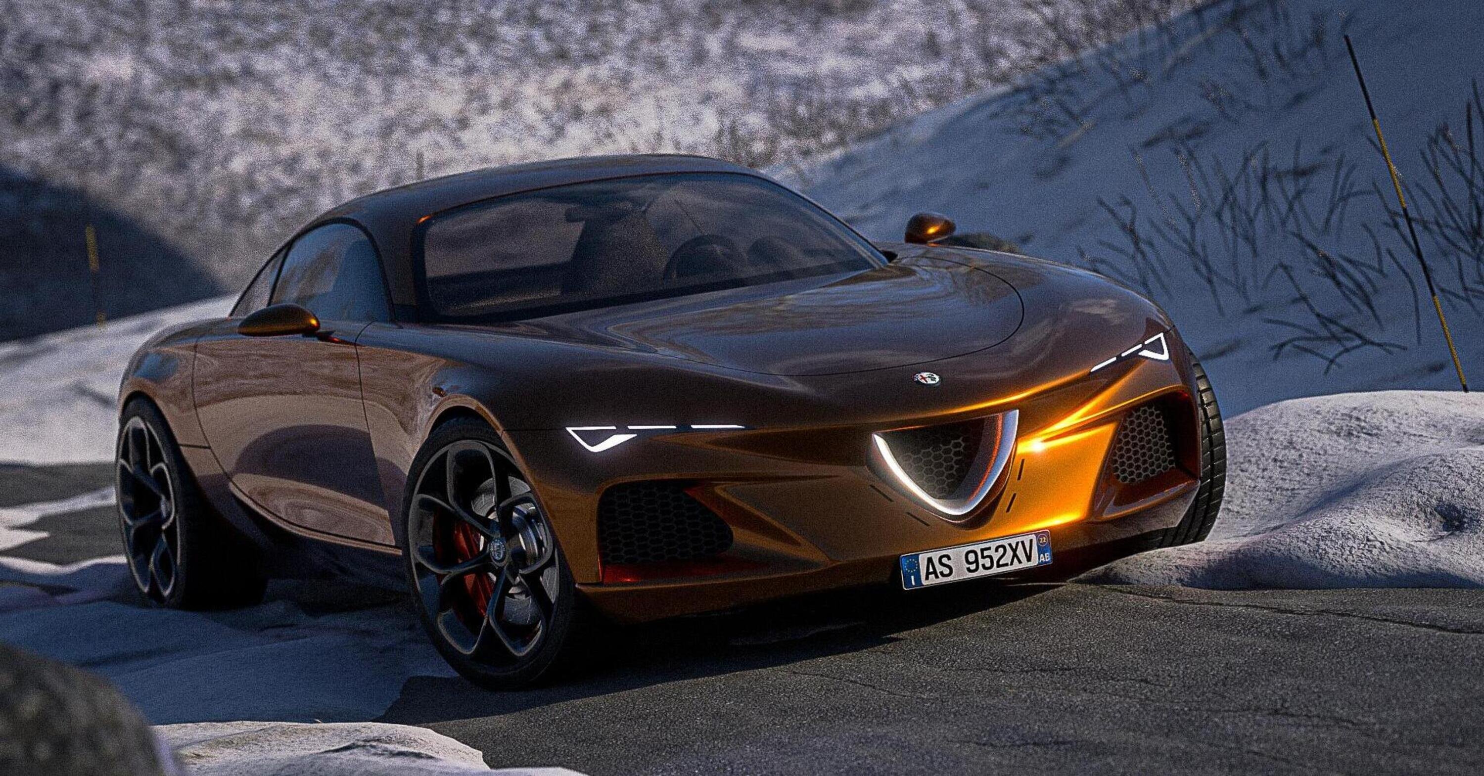La nuova GT Alfa Romeo ispirata alla T33 Stradale: potrebbe mostrarsi nel 2023