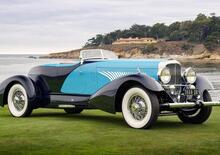 Concorso d'Eleganza di Pebble Beach: vince una Duesemberg. Tante italiane vincitrici di categoria