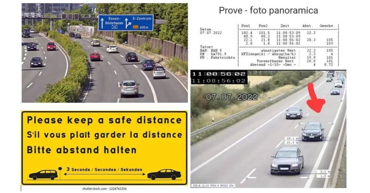 L'autovelox che multa anche quelli che non rispettano la distanza di sicurezza