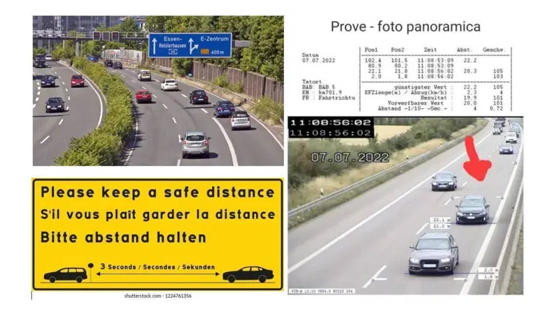 L'autovelox che multa anche quelli che non rispettano la distanza di sicurezza