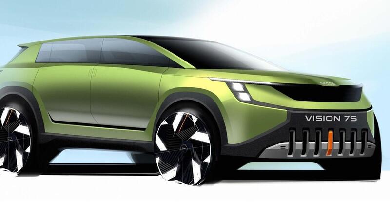 Skoda 7S Concept, nuovi disegni e il volante ellittico