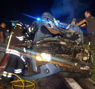 Mucca in tangenziale a Torino, agenti feriti su una Land Rover Discovery