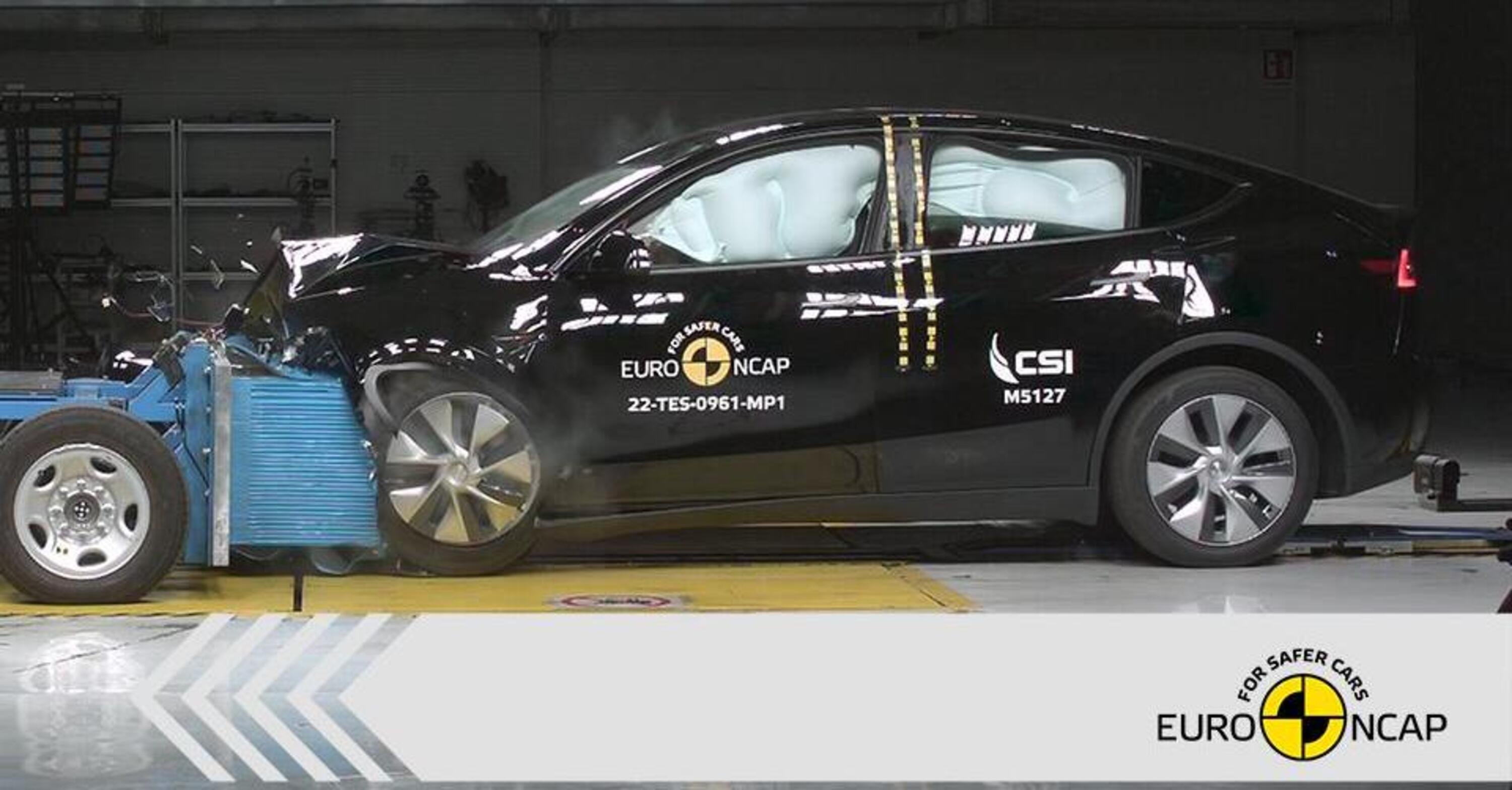 Nuovi crash test EuroNCAP, brilla la Tesla ma anche le asiatiche