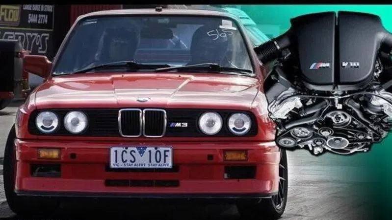 BMW M3 col 10 cilindri da 5 litri: trapianto riuscito [VIDEO]