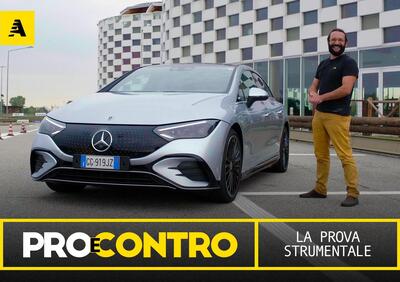 Mercedes EQE, PRO e CONTRO | La pagella e i numeri della prova strumentale [Video]