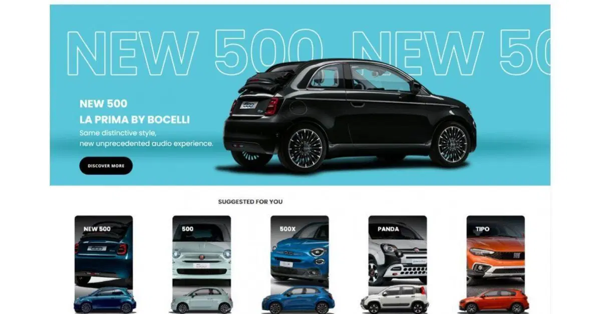 Fiat: per tutti i modelli un nuovo configuratore per semplificare la scelta