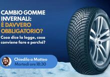 Cambio gomme invernali: è davvero obbligatorio? Cosa dice la legge, cosa conviene fare perché? Chiedilo a Matteo!